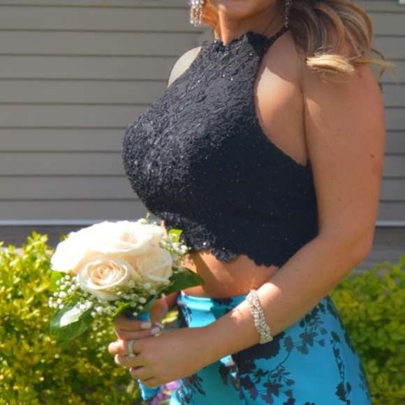 Two Piece Prom Dress - Picture 2 of 4